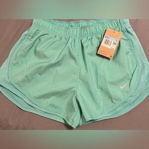 NWT Nike Teal Turquoise Running Shorts with Built In Briefs Size M